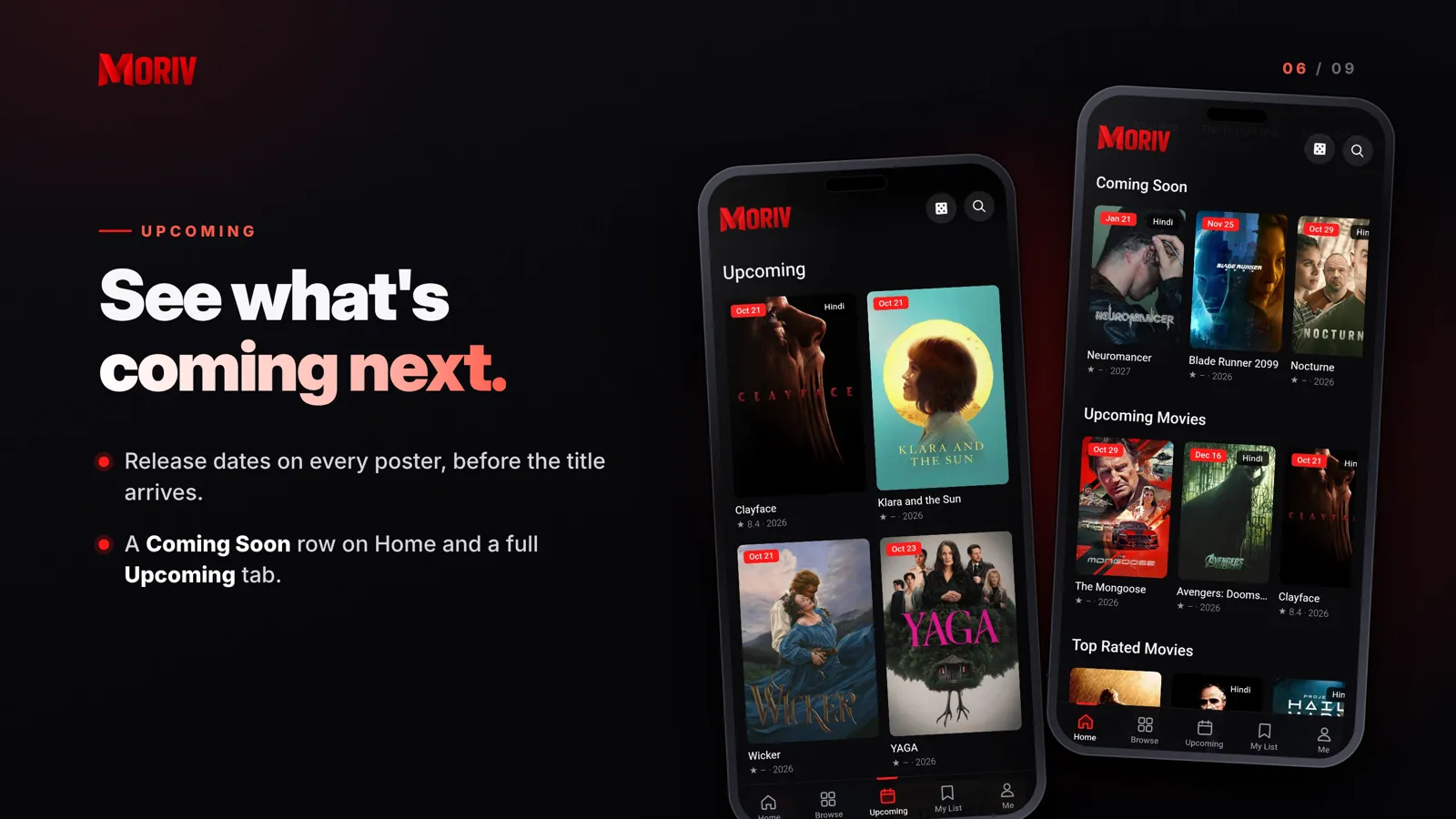 Upcoming releases